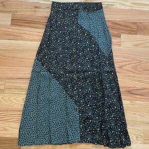 Anthropologie flowy peasant skirt